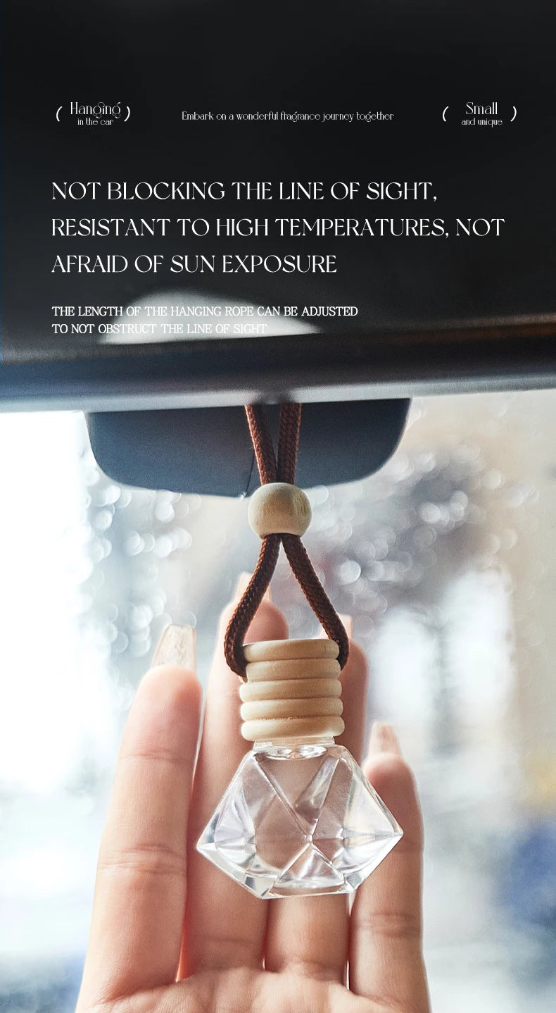 FORMBO Hanging Car Air Freshener Aromatherapy Diffuser Bottle