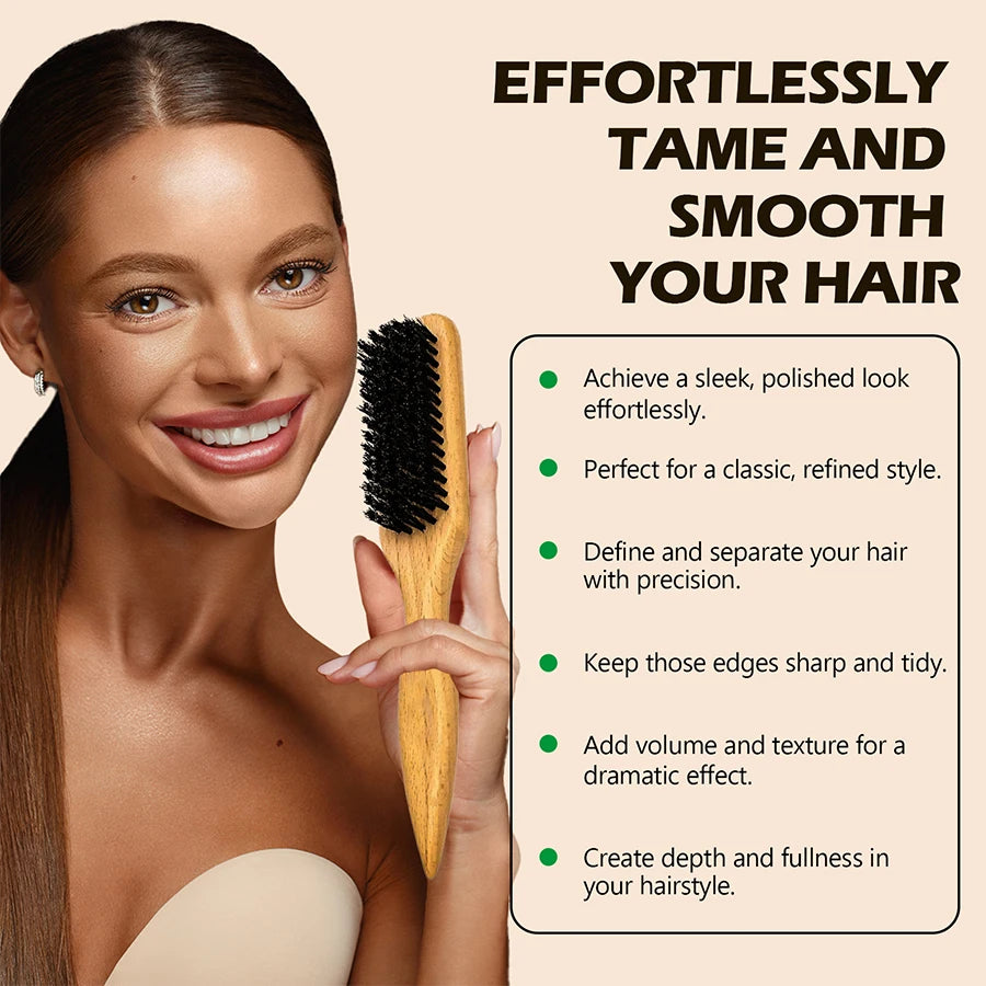 Goiple Biotin Rosemary Hair Wax Stick and Styling Brush Set - 14