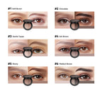Two-Color Waterproof Eyebrow Powder Palette for Defined Brows
