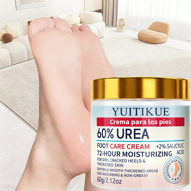 YUITIKUE 60% Urea Foot Cream for Cracked Heels and Dry Skin Repair