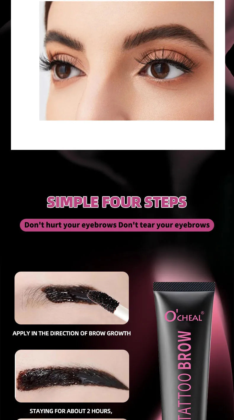 OCHEAL Waterproof Tattoo Eyebrow Gel Long Lasting Peel Off Brow Tint - 13
