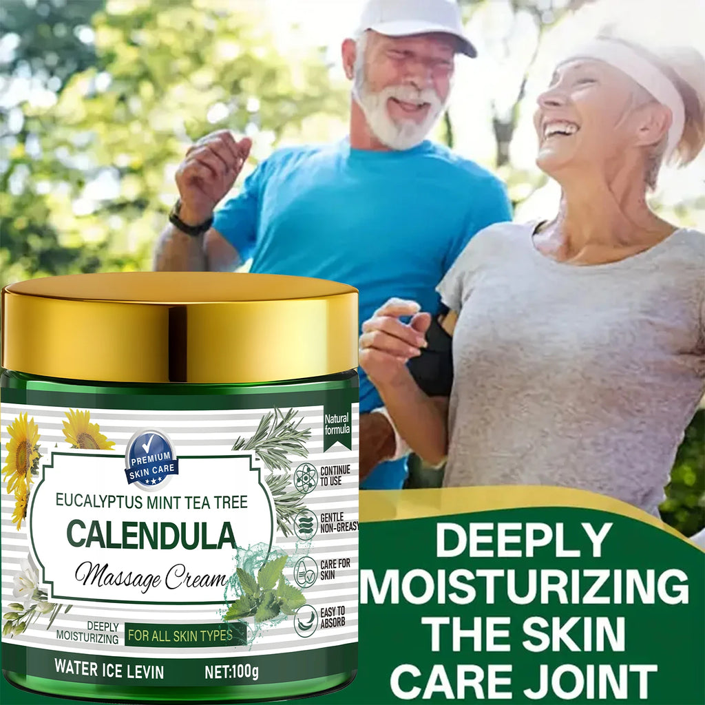 Eucalyptus Mint Calendula Massage Cream Moisturizing Body Care 100g