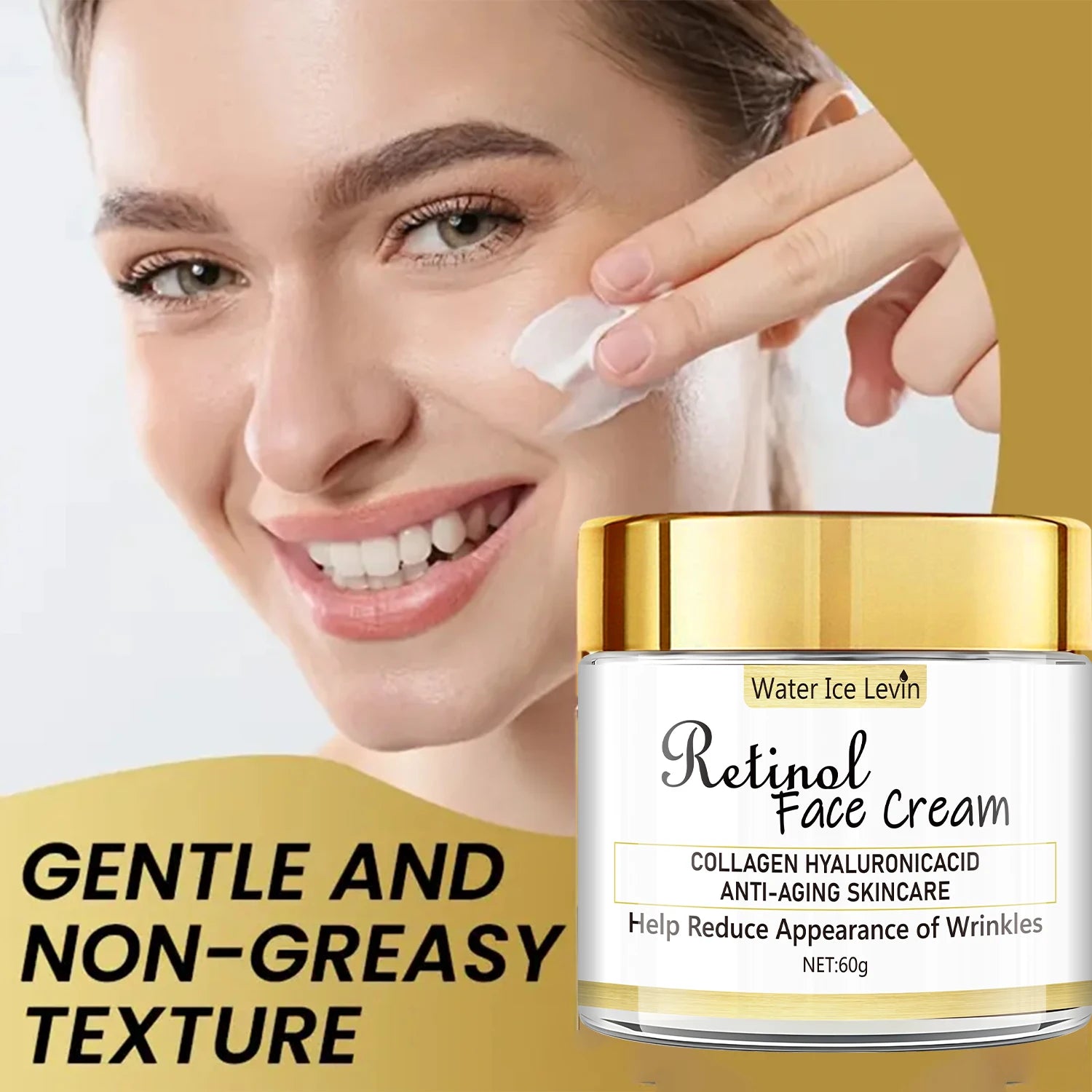 Retinol and Collagen Face Cream Anti Aging Moisturizer for Firming - 3