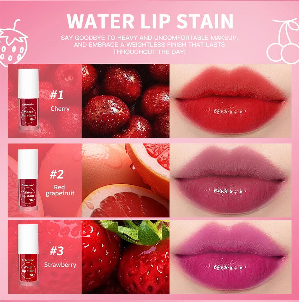 Long-Lasting Waterproof Water Lip Stain and Cheek Tint