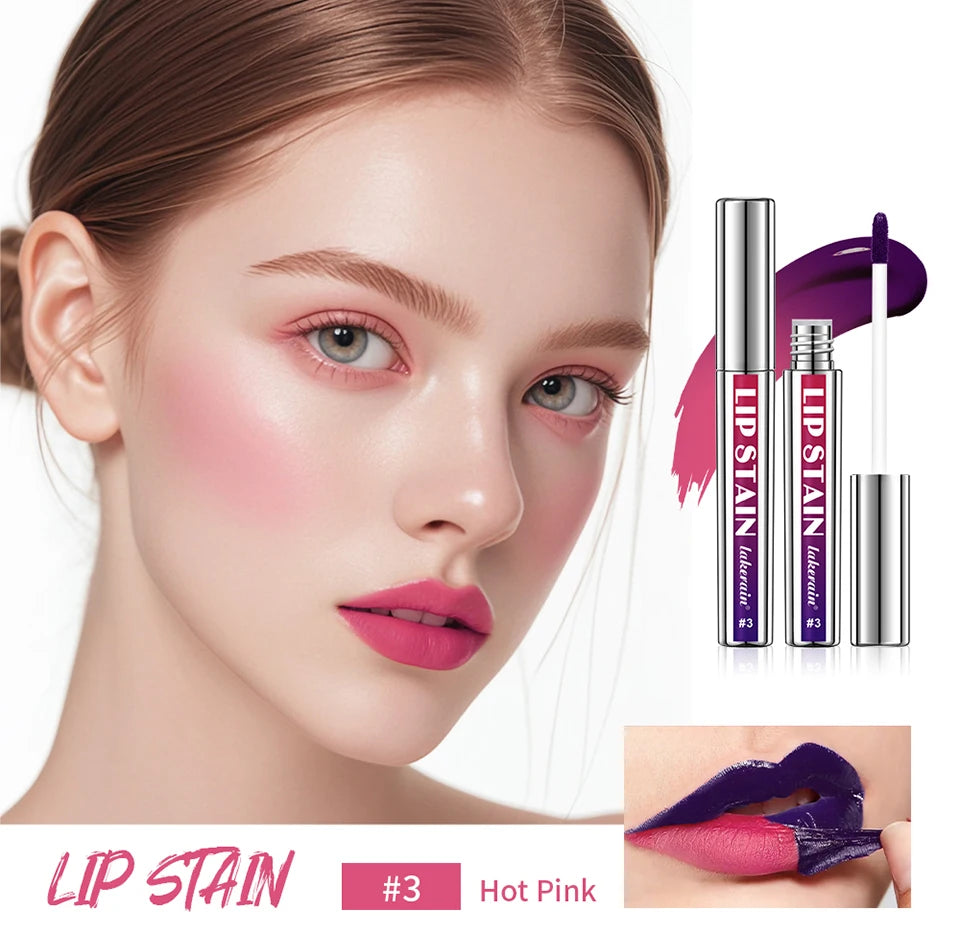 Peel-Off Long-Lasting Waterproof Lip Stain Set - 10