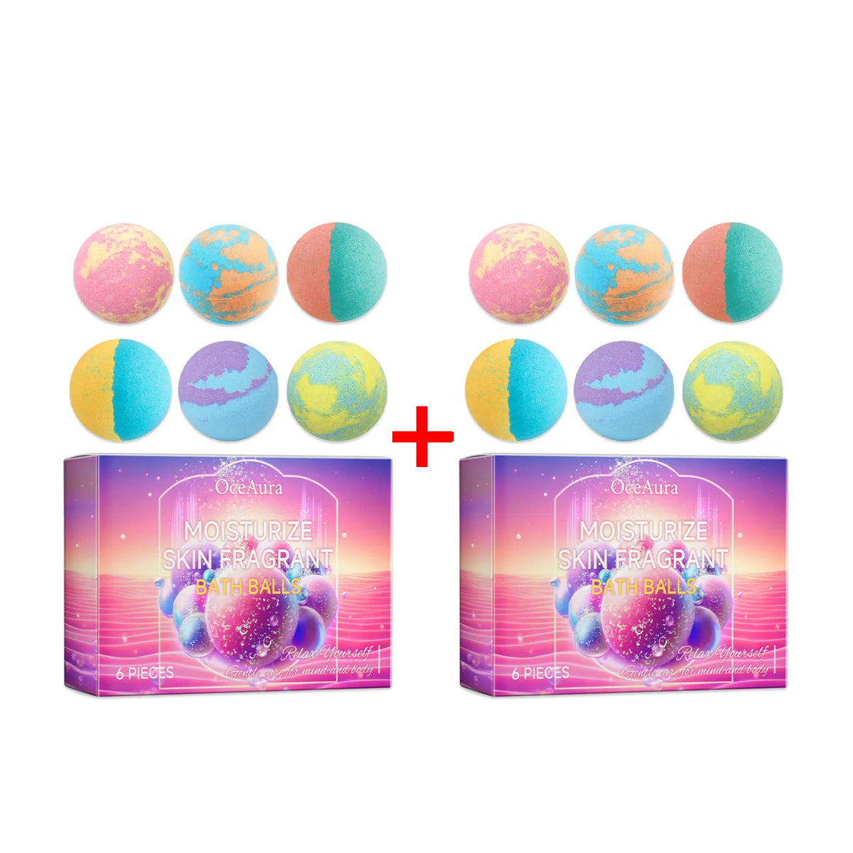 Scented Aromatherapy Bath Bombs for Skin Relaxation and Spa