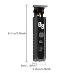 Professional Cordless Hair Trimmer with Digital Display
