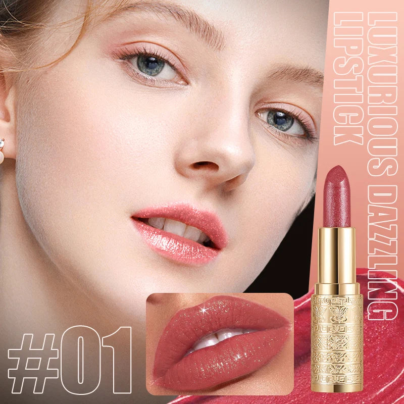 Molianji Shining Lipstick Long Lasting Moisturizing Lip Makeup