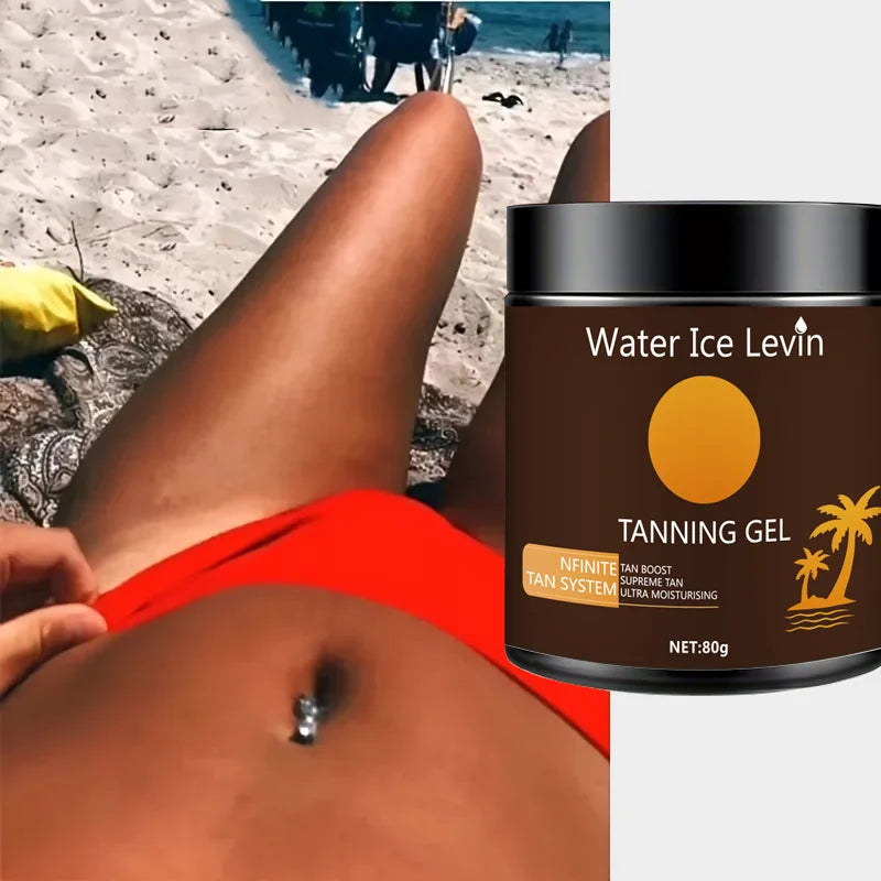 Water Ice Levin Natural Tanning Gel Traceless Bronzer for Body 80g