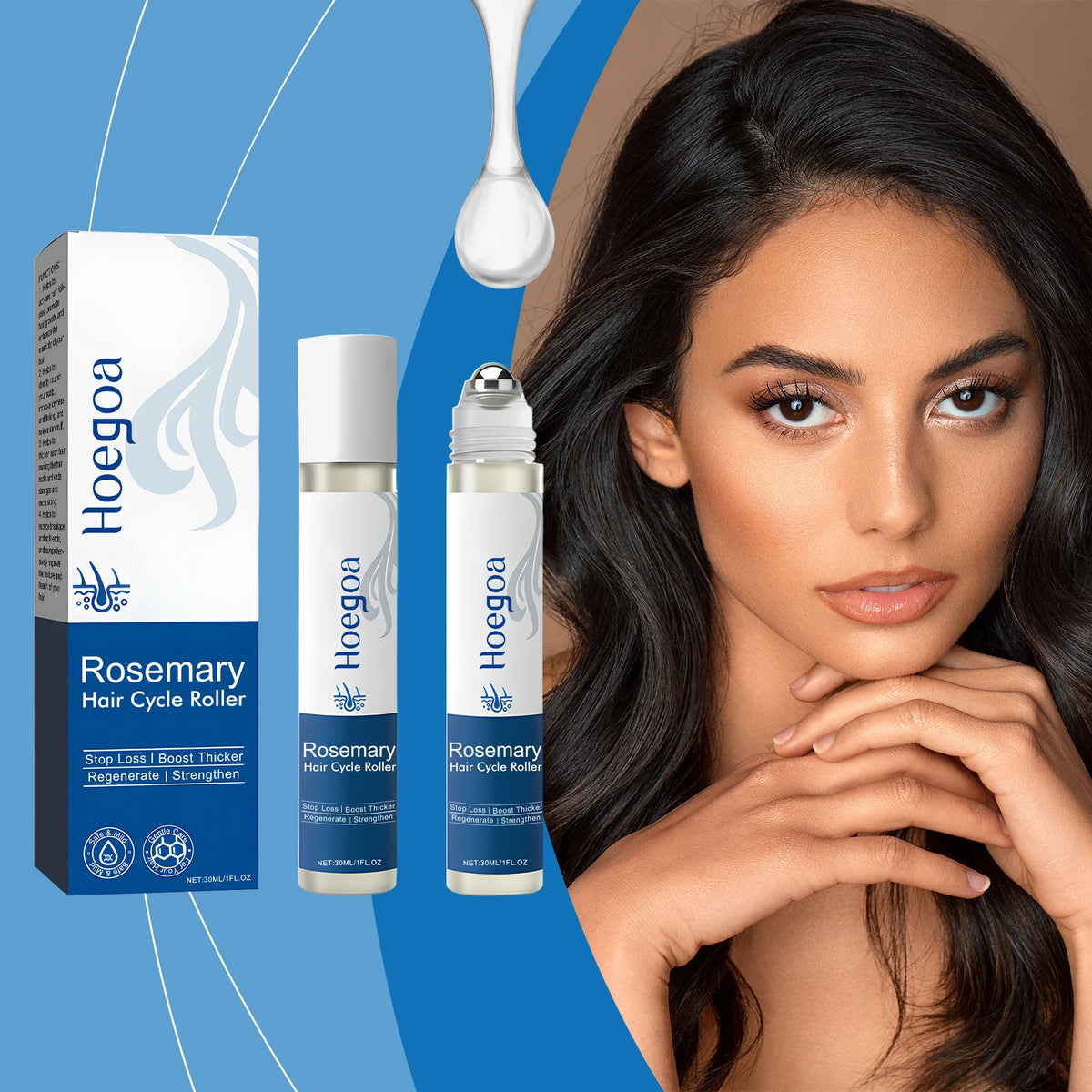 Rosemary Scalp Stimulating Hair Growth Serum Roller