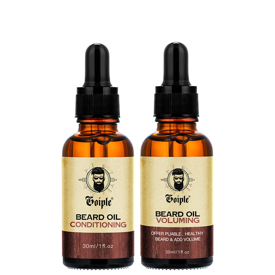 Goiple Beard Volumizing and Conditioning Oil Set for Men 2pcs