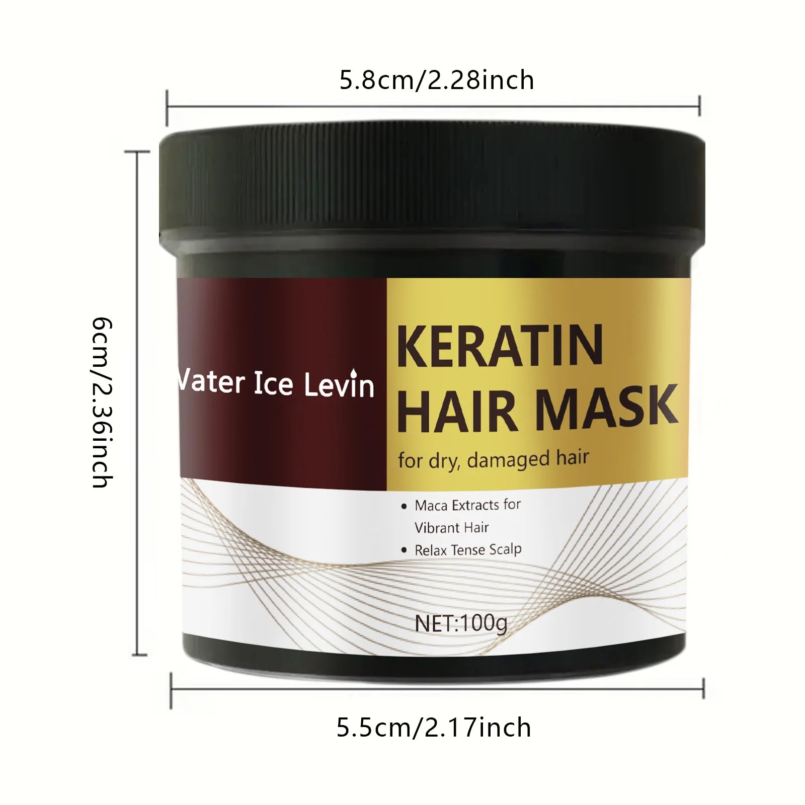 Keratin Hair Mask Deep Repair Conditioner for Dry and Damaged Hair 100g - 11