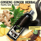 3 in 1 Black Hair Dye Shampoo and Soap for Gray Hair Coverage