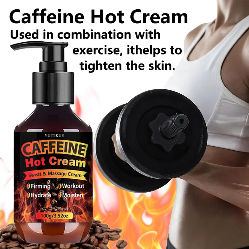 Yuitikue Caffeine Hot Cream Firming Sweat and Workout Body Massage Gel - 9