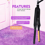 2-in-1 Ceramic Hair Straightener and Pencil Curler Iron