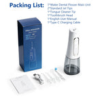 Cordless Water Dental Flosser for Teeth and Braces