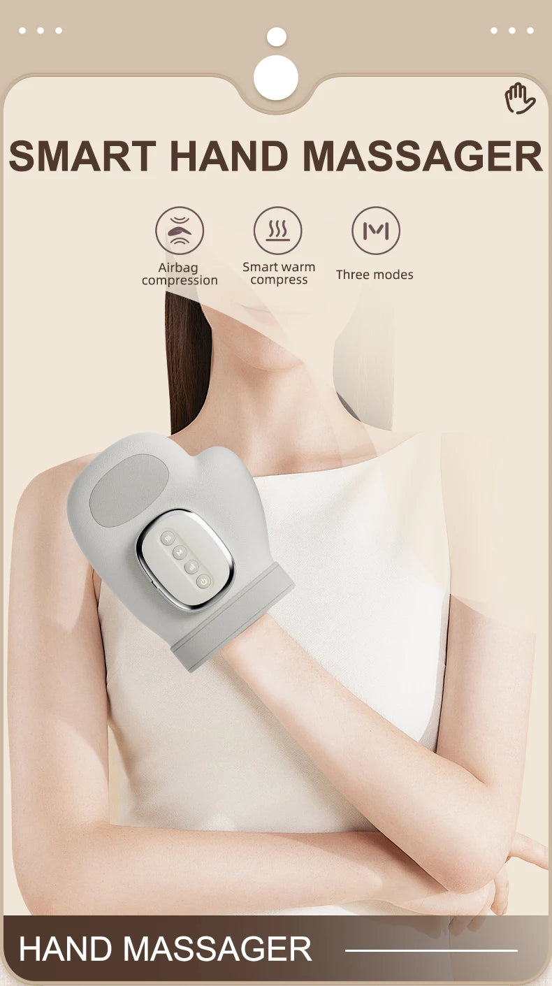 Electric Hand and Wrist Massager with Airbag Compression - 7