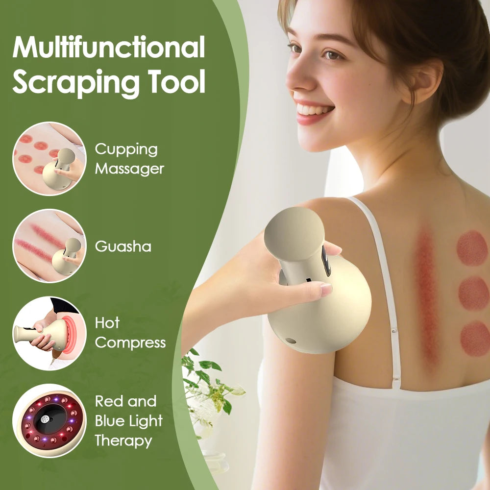 Electric Cupping and Scraping Massage Tool for Muscle Relief - 8