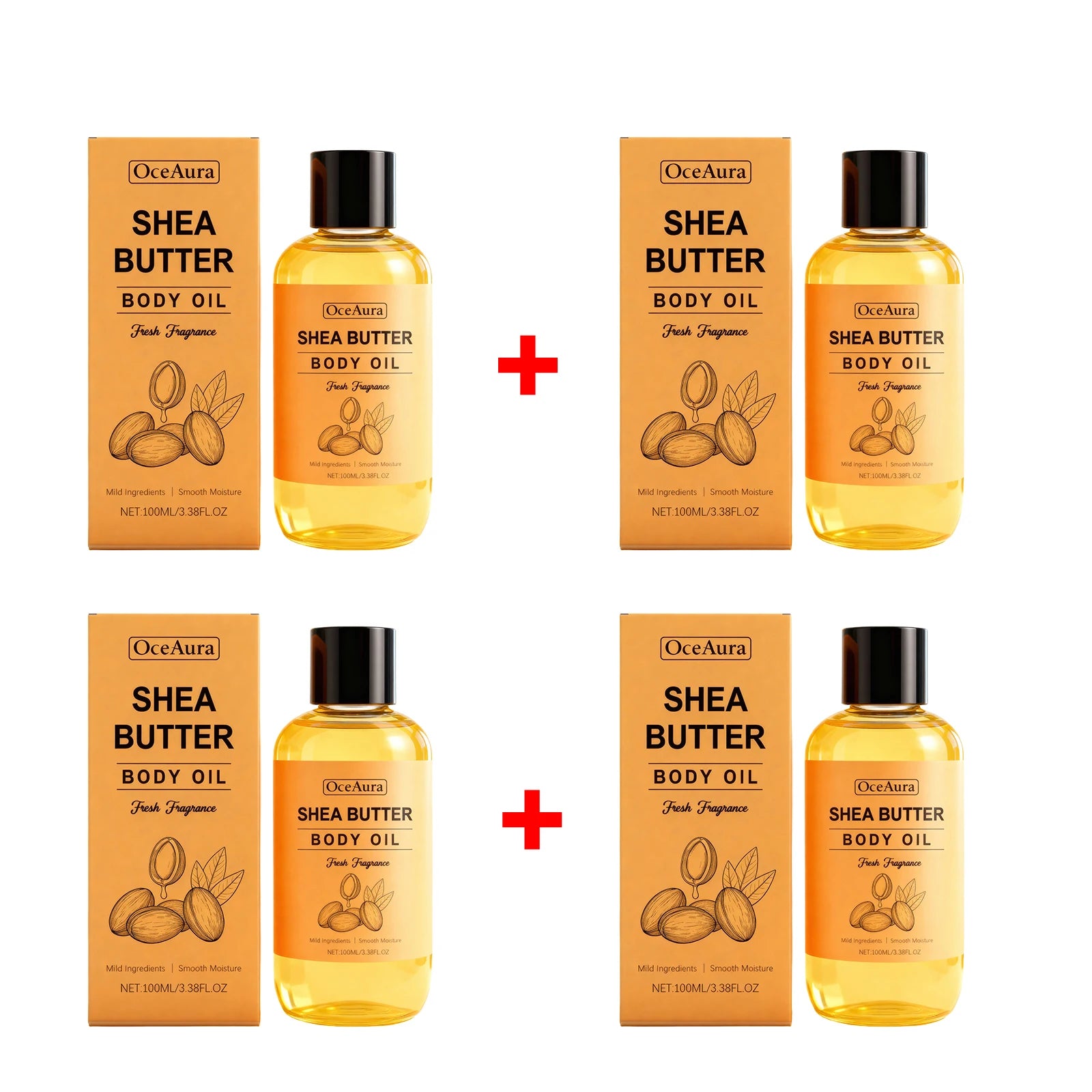 Nourishing Shea Butter Body Oil for Dry Skin Hydration - 21