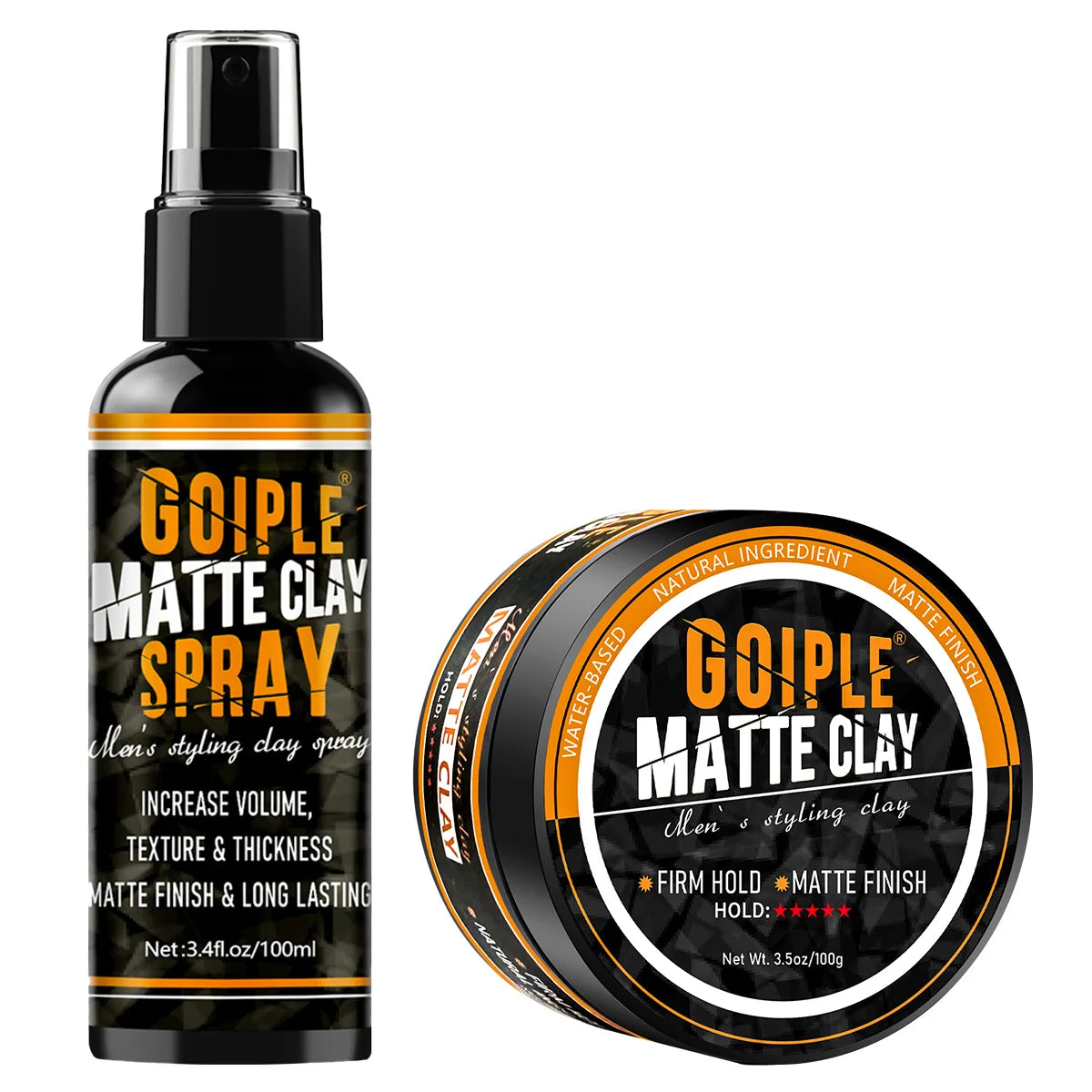 Men Hair Styling Combo Matte Clay 100g and Matte Clay Spray 100ml