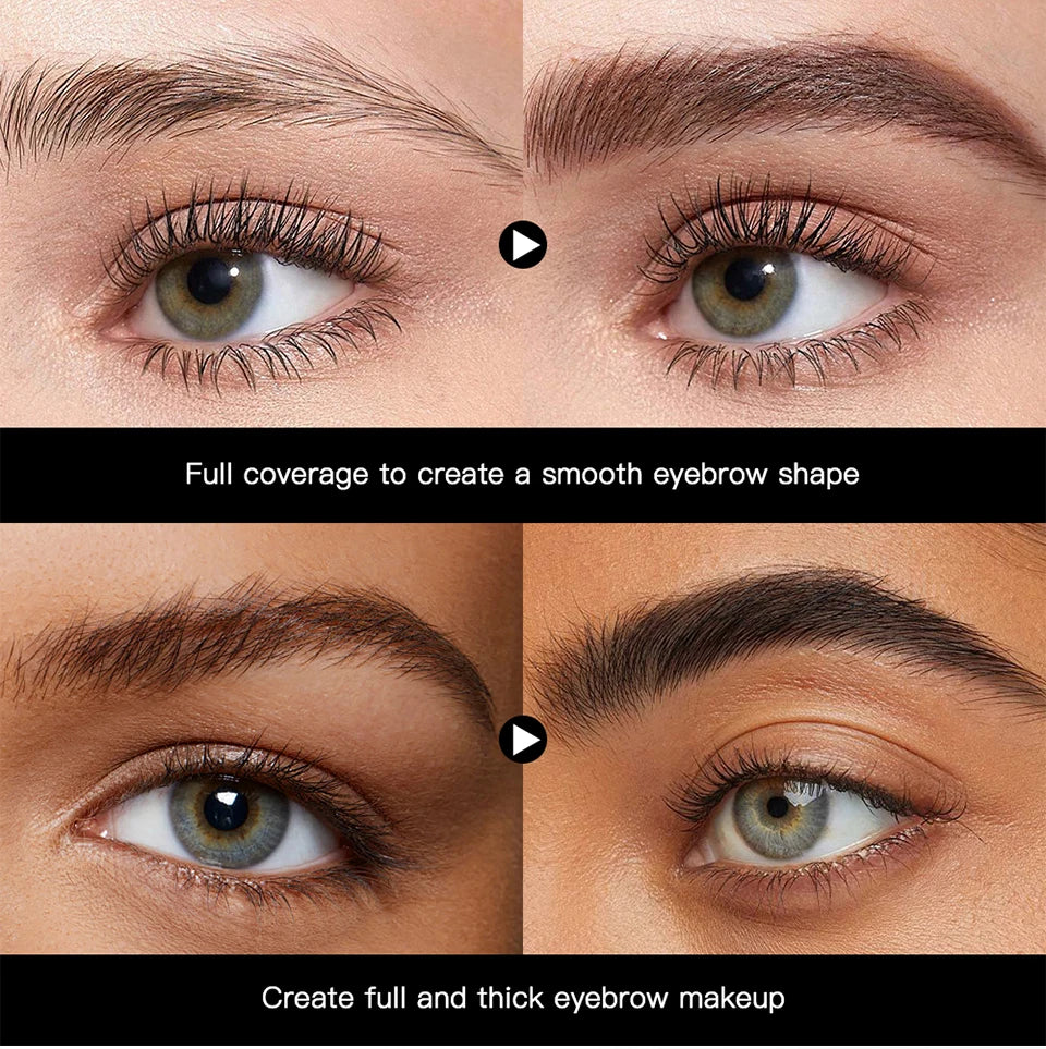 Waterproof Triangular Eyebrow Pencil with Grooming Brush - 10