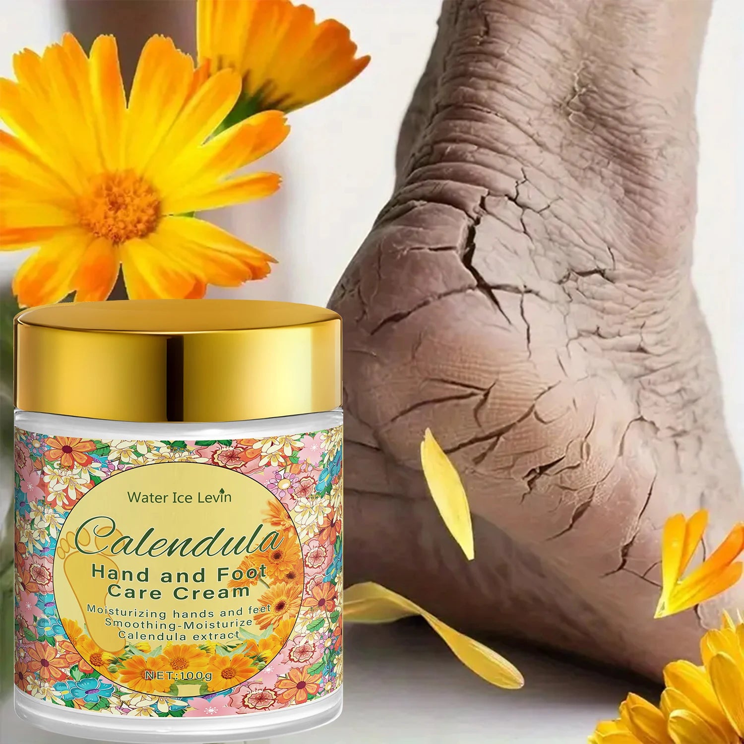 Calendula Hand and Foot Cream Intense Moisturizer for Dry Cracked Skin - 2