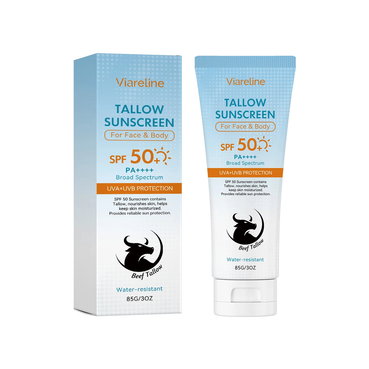 SPF 50 Tallow Sunscreen for Face and Body