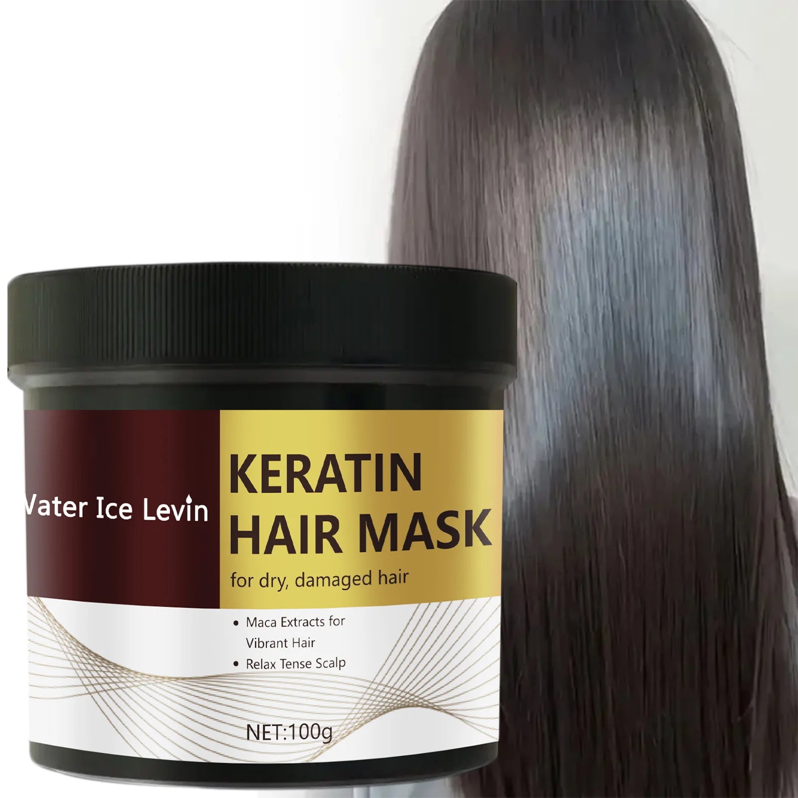 Keratin Hair Mask Deep Repair Conditioner for Dry and Damaged Hair 100g