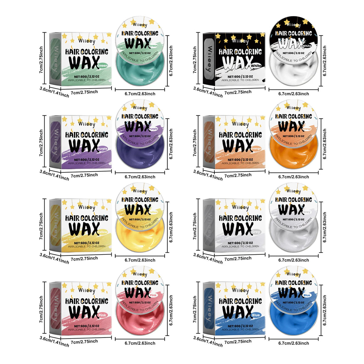 Temporary Hair Color Wax for Kids Parties