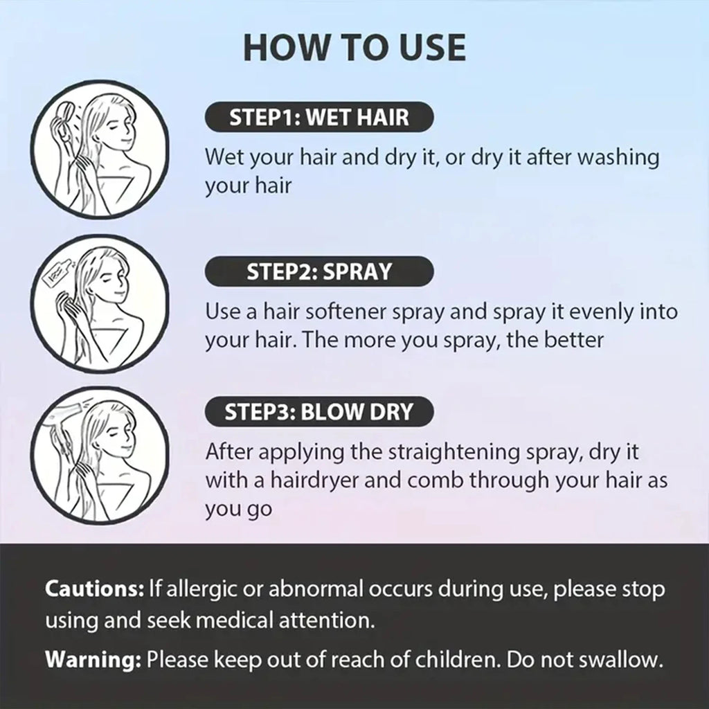 100ml Leave-in Hair Care Spray for Styling and Frizz Control