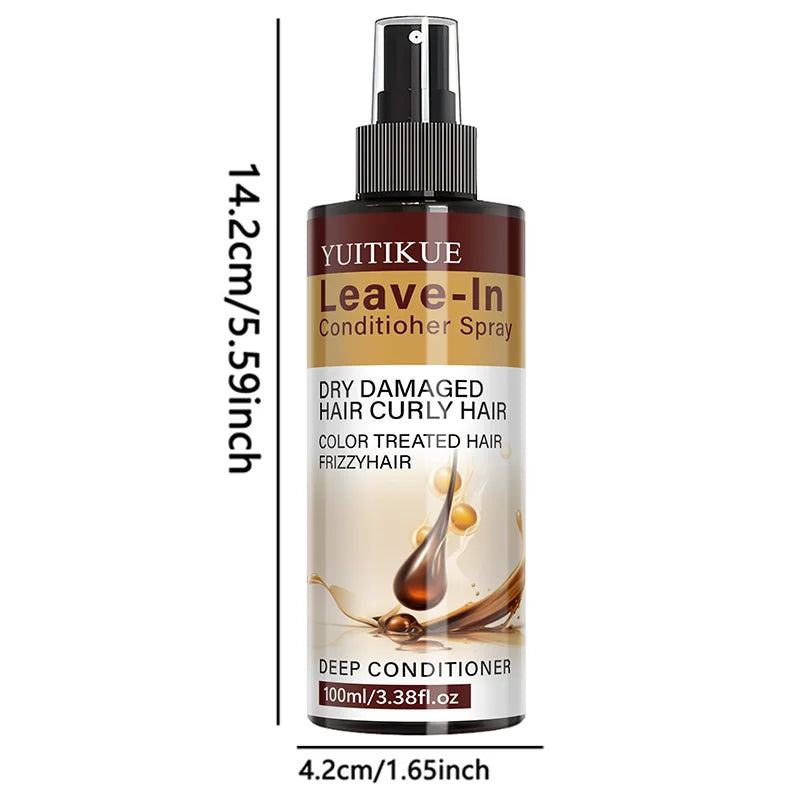 Leave-In Hair Conditioner Spray 100ml Anti-Frizz Hydrating Treatment