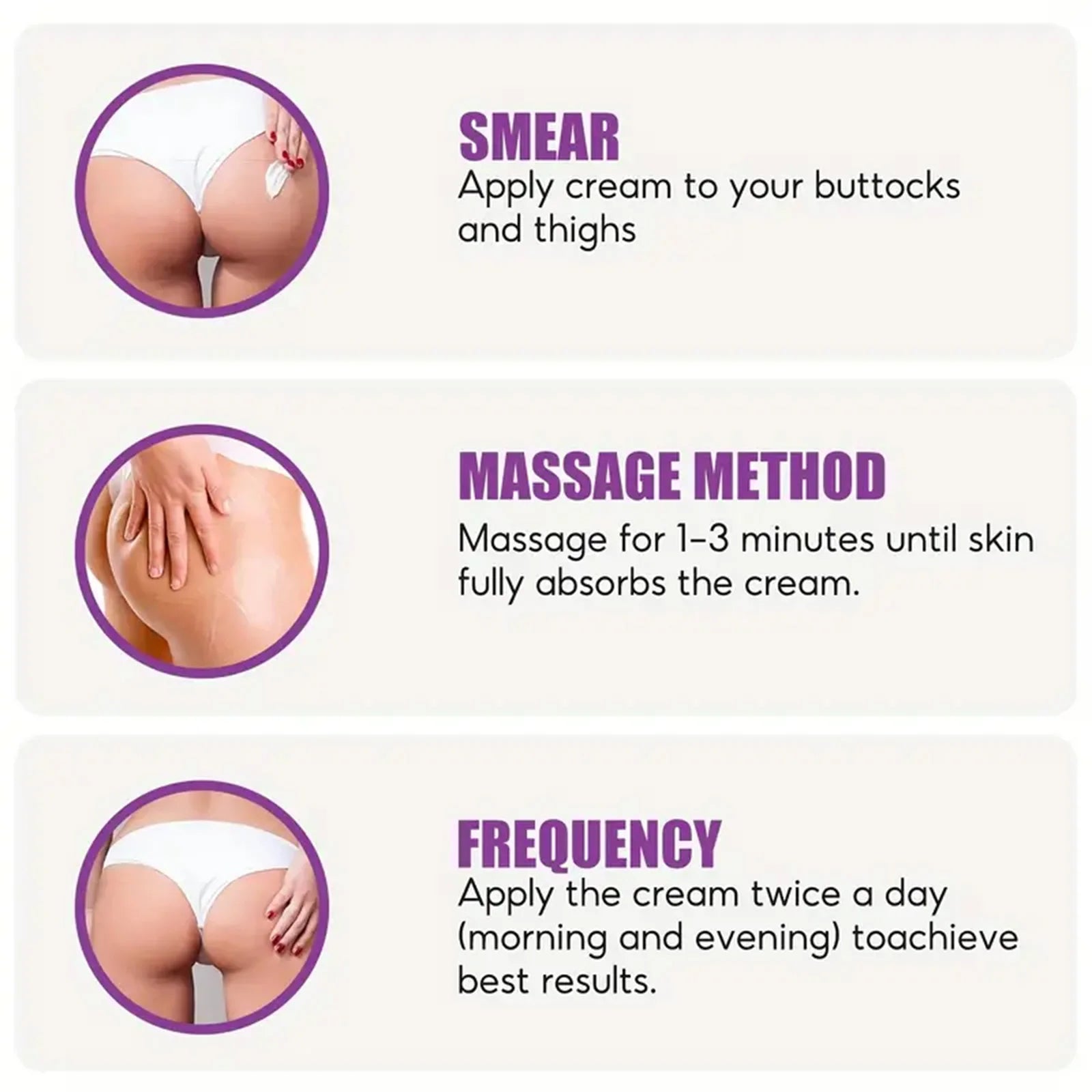 Water Ice Levin Butt Enhancement Cream Moisturizing Hip Lift Treatment - 6