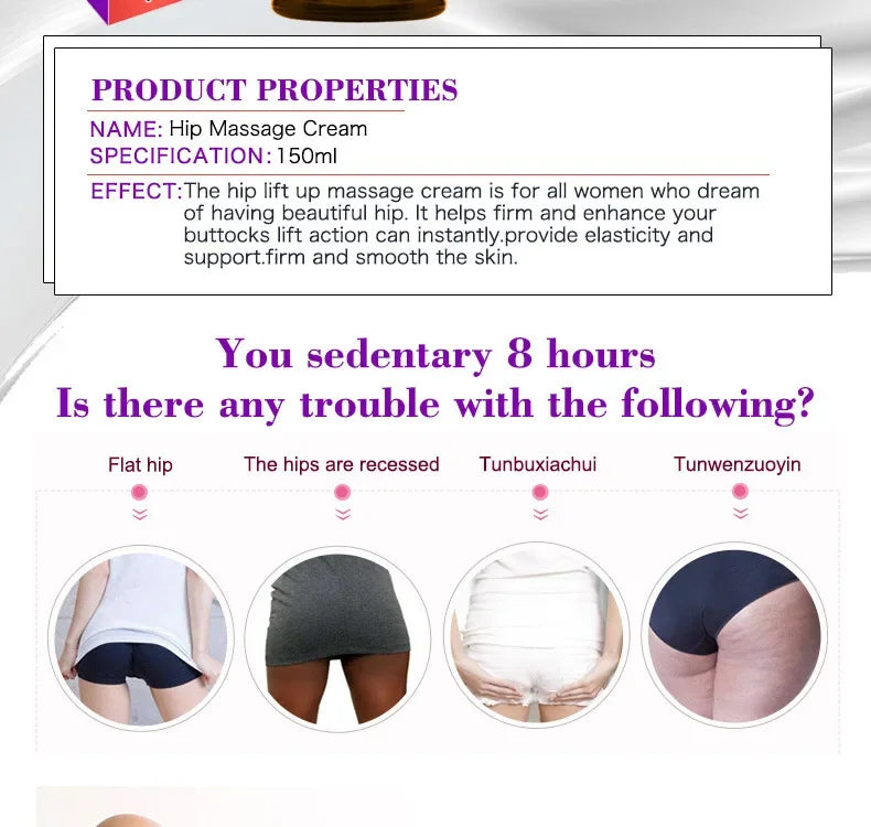 Hip and Breast Enhancement Oil Set Natural Body Shaping Treatment