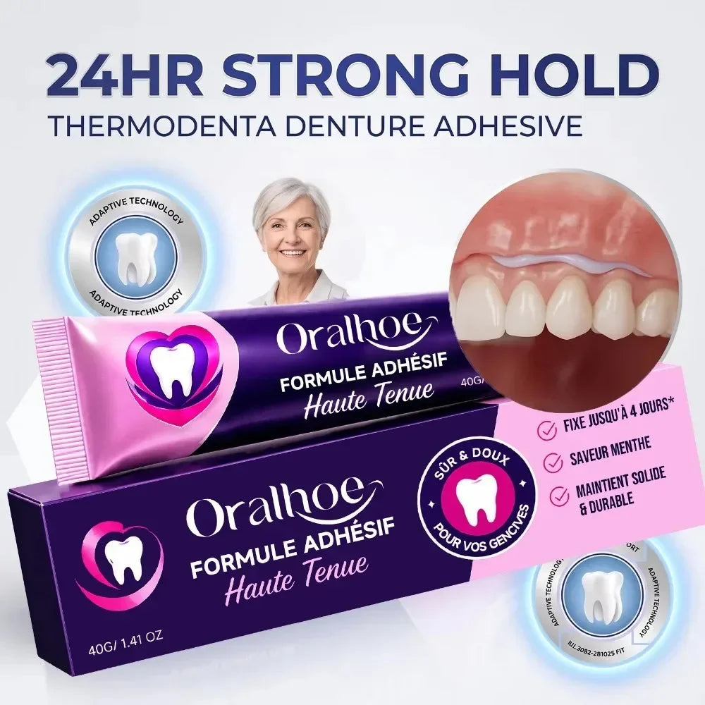 Silicone Denture Adhesive Reline Cushion for Secure Fit