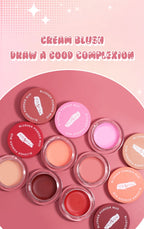 Waterproof Powder Blusher Natural Long Lasting Face Blush
