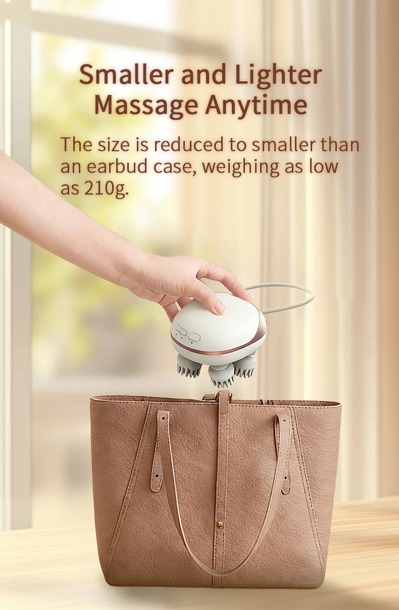 Cordless Waterproof Scalp and Body Massage Device