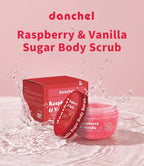 Raspberry Vanilla Sugar Body Scrub for Exfoliation
