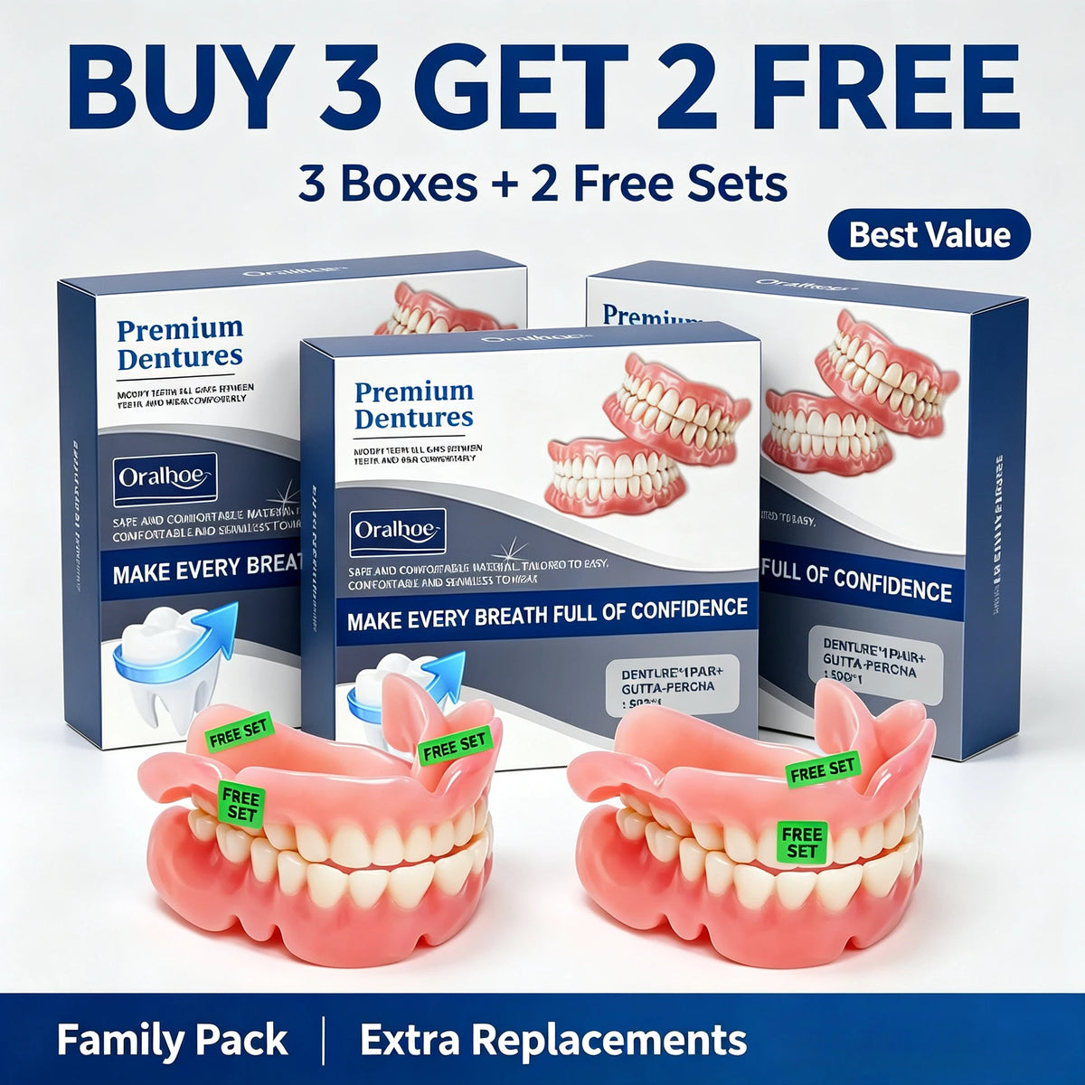 Cosmetic Silicone Teeth Covers for Smile Confidence