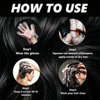 100ml Black Hair Dye Shampoo 10-in-1 Natural Nourishing Coloring