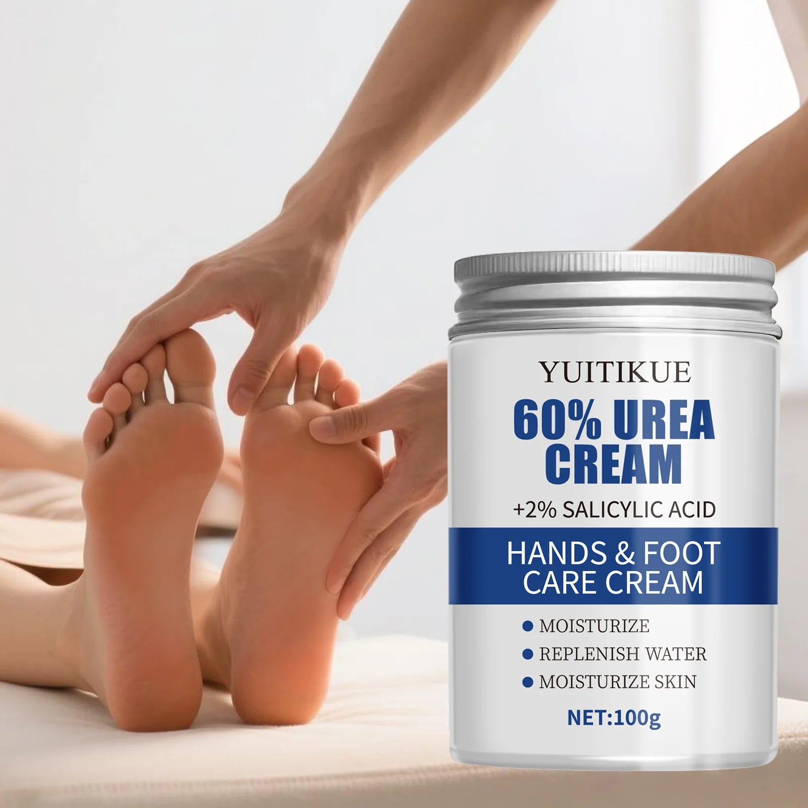 YUITIKUE 60% Urea Foot Cream Cracked Heel Repair Moisturizer 100g - 4