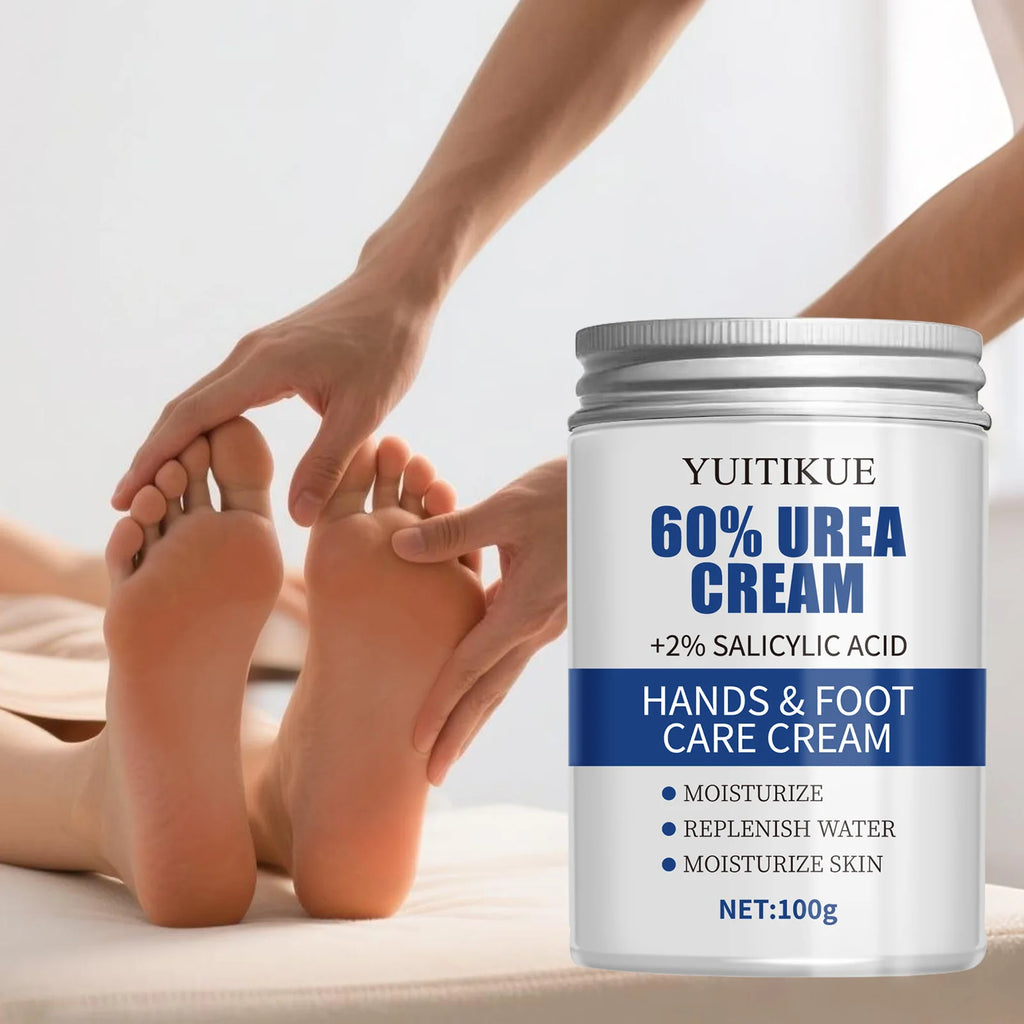 YUITIKUE 60% Urea Foot Cream Cracked Heel Repair Moisturizer 100g