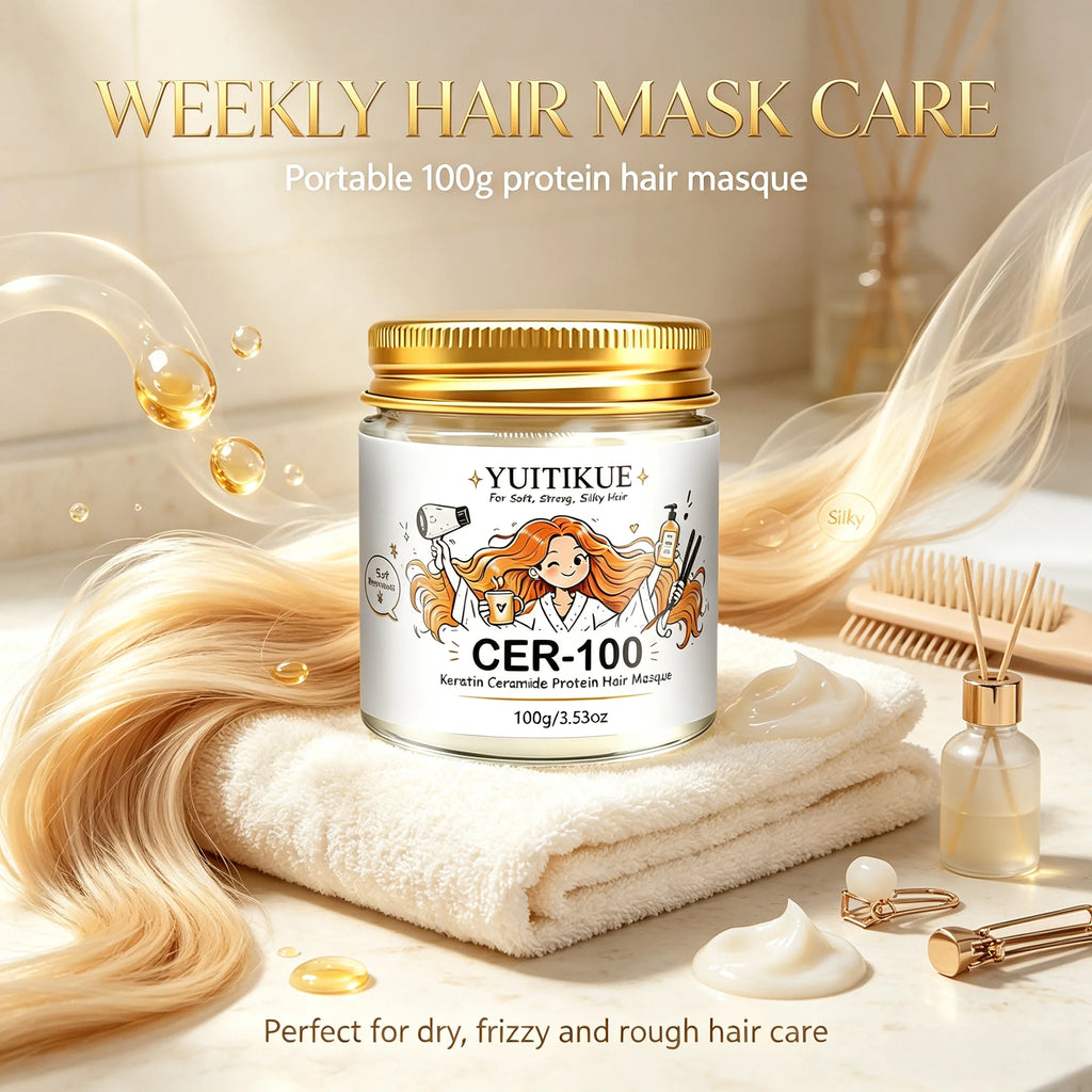 YUITIKUE CER-100 Keratin Ceramide Hair Mask Deep Conditioning Treatment