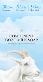 Sadoer Goat Milk Essence Soap Moisturizing Facial and Body Cleansing Bar