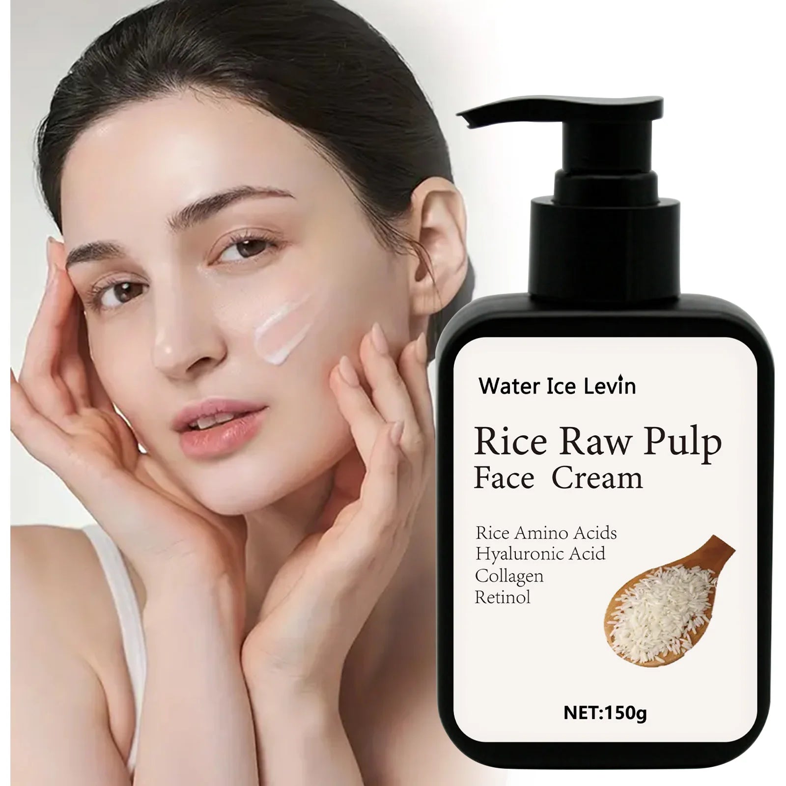 Water Ice Levin Rice Raw Pulp Face Cream Dark Spot Corrector Moisturizer - 1