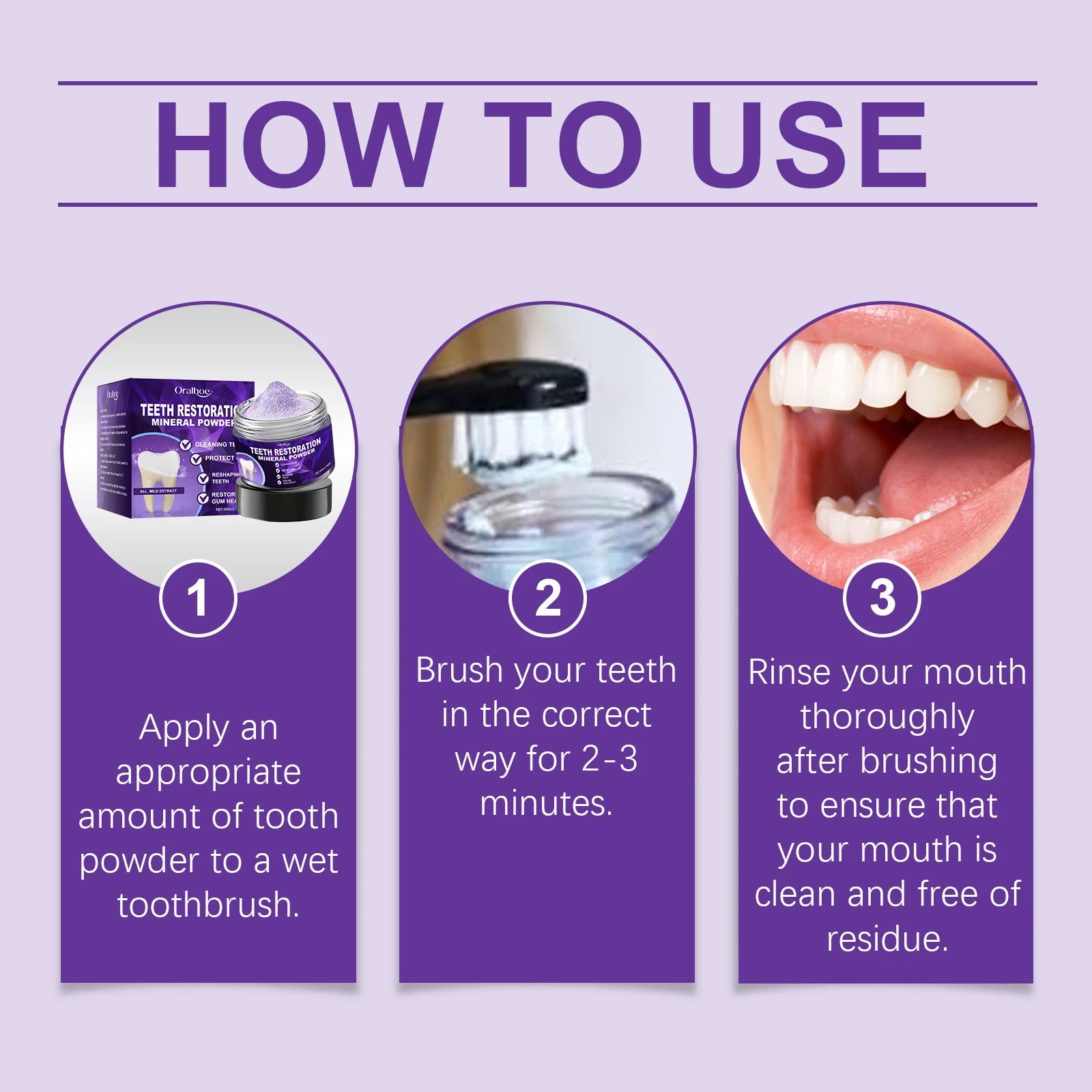 Teeth Whitening and Plaque Removal Cleaning Powder - 12