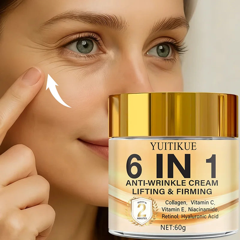 YUITIKUE 6 in 1 Anti Wrinkle Cream Face Lifting and Firming Moisturizer