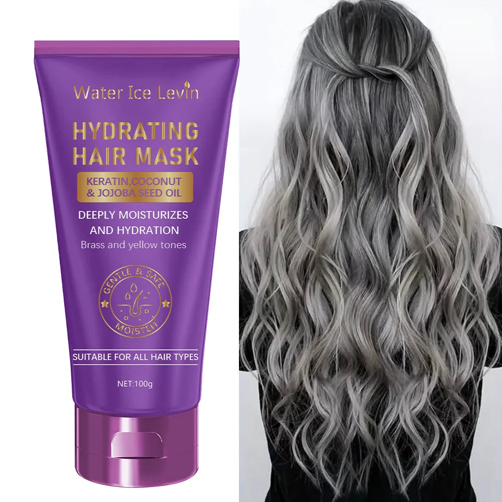 Keratin Purple Hair Mask 100g Deep Conditioning Treatment - 1