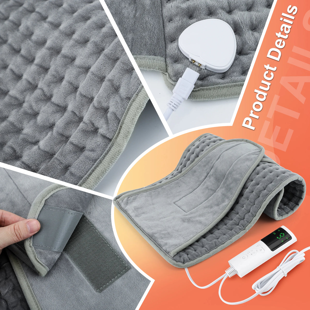 Electric Heating Pad for Body Pain Relief and Winter Warmth