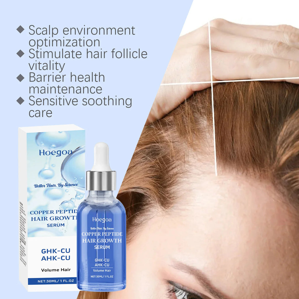 Copper Peptide Hair Growth Serum for Damaged Hair