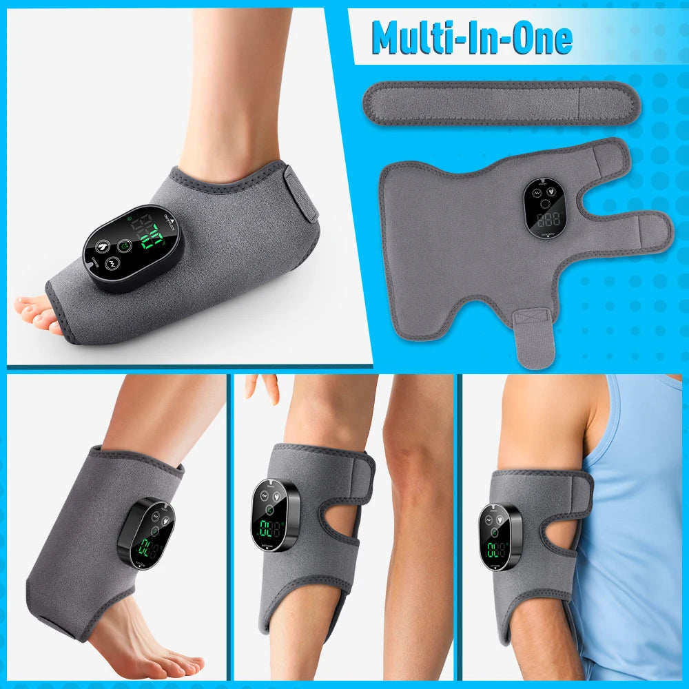 Heated Vibration Ankle and Calf Massage Wrap - 2